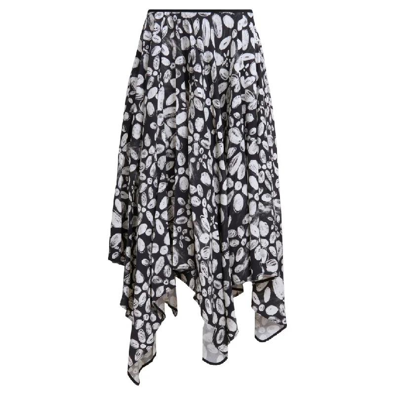 FLORAL HANDKERCHIEF SKIRT corduroy skirt durable