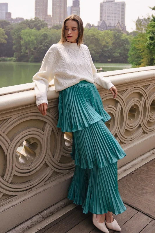 IN LOVE WITH ME WOVEN SKIRT ruffled skirt detail