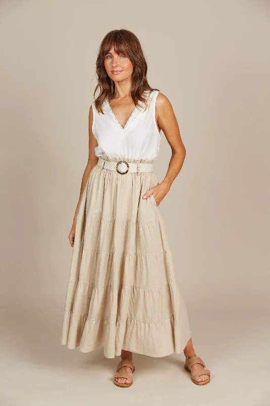 Isle Of Mine Amelie Maxi Skirt flowy skirt hem