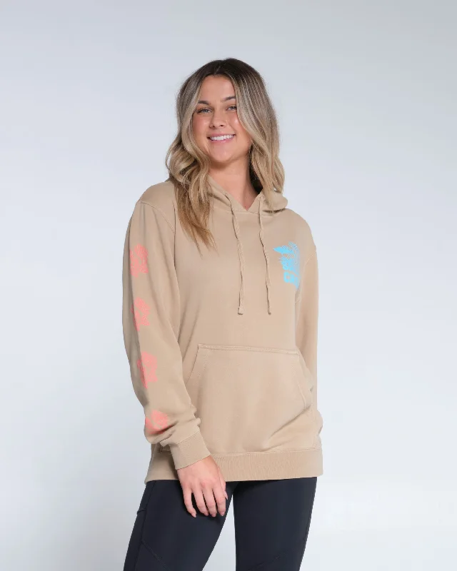 Kelp Forest Boyfriend Hoody - Sandstone Hoodie with Thumb Holes Functional Cozy