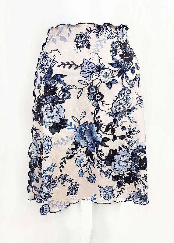 Paradise Switchstacks Reversible Bias Skirt denim skirt casual