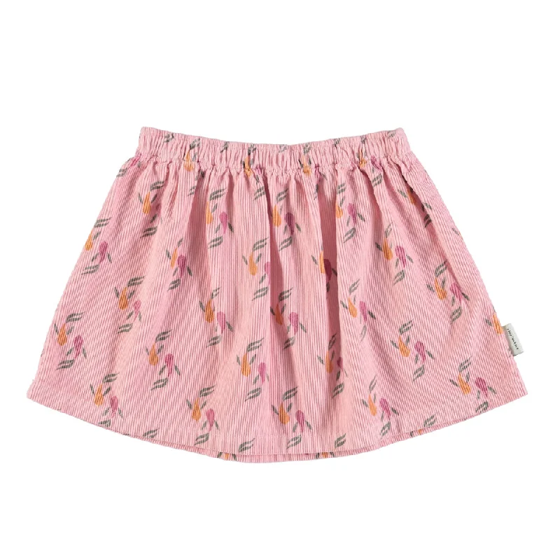 PIUPIUCHICK PINK MULTICOLOR SHORT SKIRT lace skirt romantic