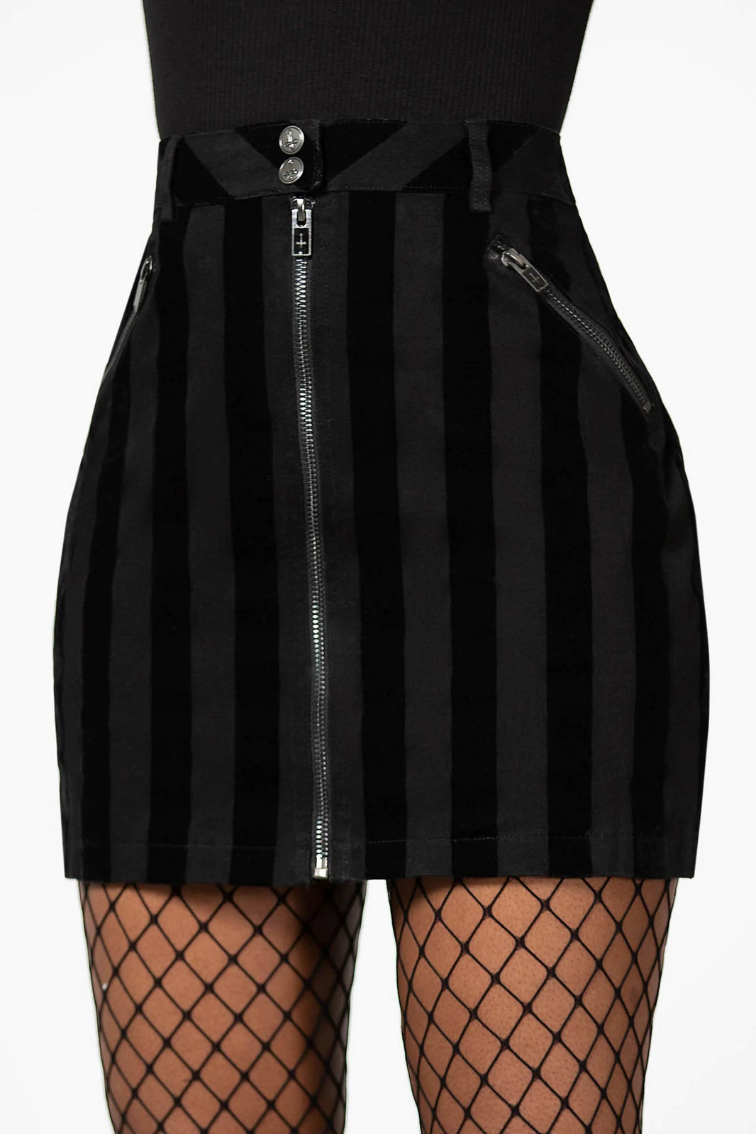 Scallywag Striped Mini Skirt linen skirt natural
