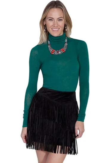 Scully Short Fringe Skirt-Final Price linen skirt light