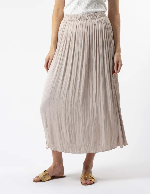 Stella + Gemma All Day Everyday Skirt - Pumice velvet skirt rich
