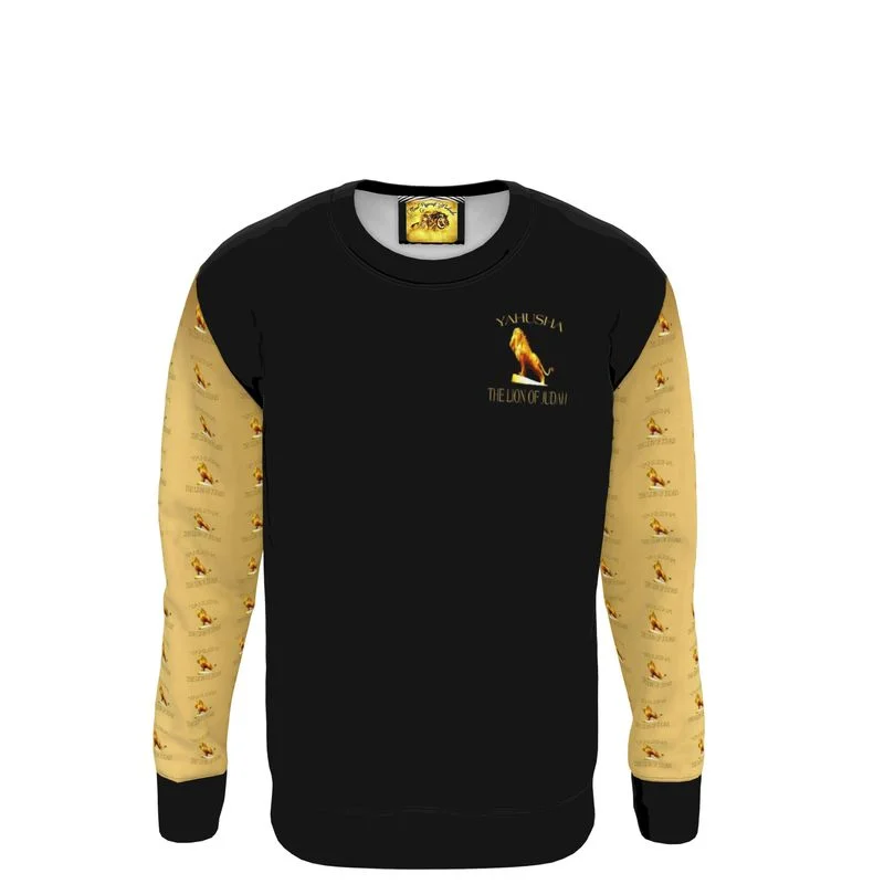Yahusha-The Lion of Judah 01 Designer Unisex Sweatshirt Hoodie with Hem Lace Feminine Delicate Yahusha-The Lion of Judah 01 Designer Unisex Sweatshirt Hoodie with Hem Lace Feminine Delicate