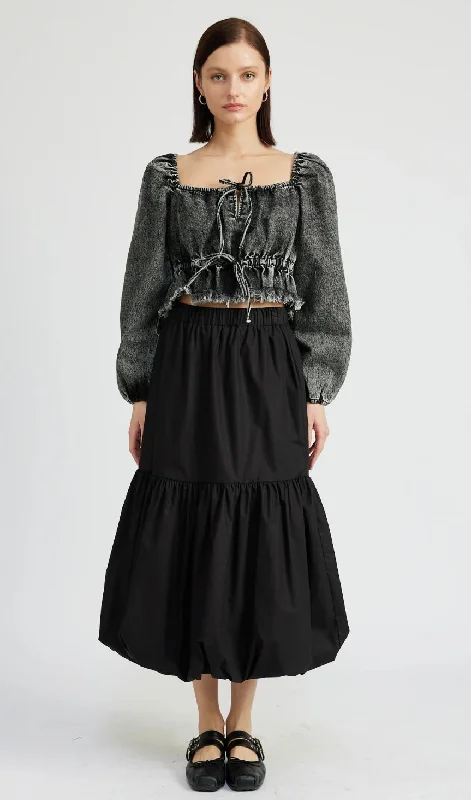 Galiena Midi Skirt spandex blend skirt