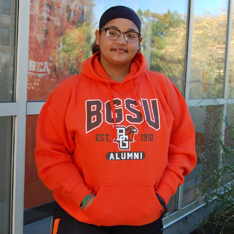 TRT BGSU Alumni Hoodie Hoodie with Rolled Sleeves Casual Relaxed