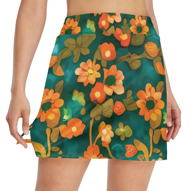 Women's Golf Skirt with Pocket (D64) casual skirt length
