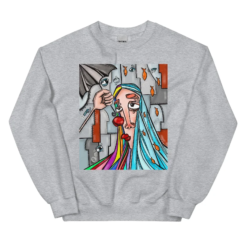 HEART AIR Unisex Classic Sweatshirt Hoodie with Back Slit Movement Comfort