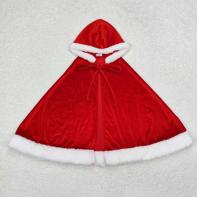 Baby Girl Christmas Red Velvet Hooded Tops Cloak Hoodie with Tie-Dye Psychedelic Retro Baby Girl Christmas Red Velvet Hooded Tops Cloak Hoodie with Tie-Dye Psychedelic Retro