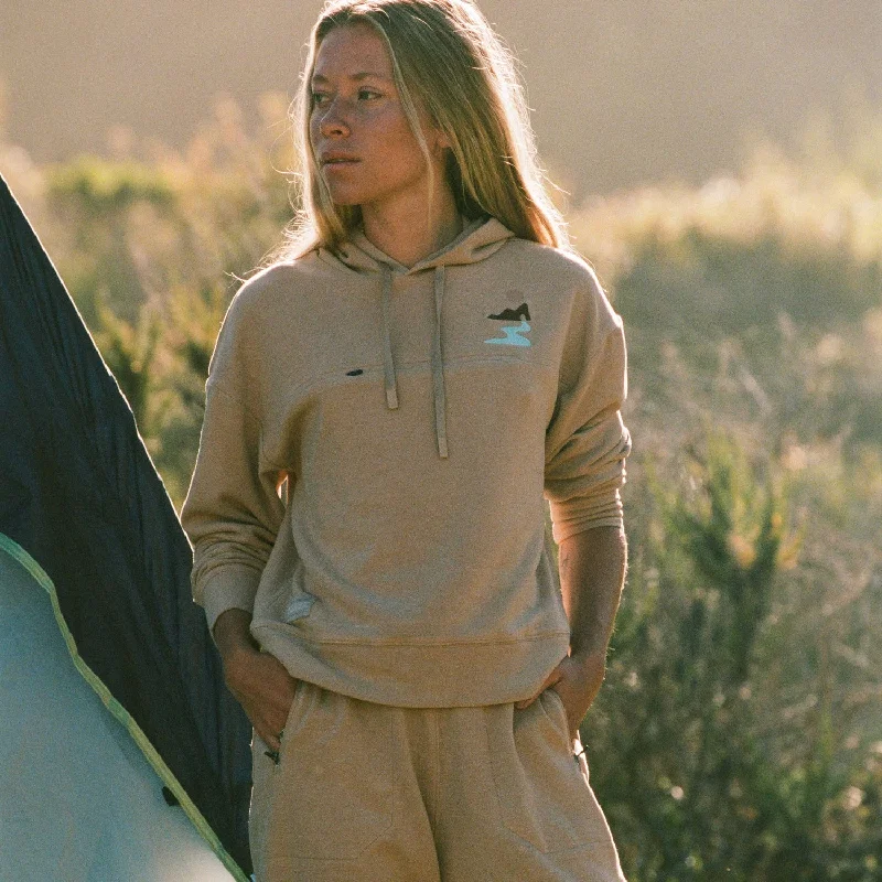 ROARK Roam Hoodie - TAN Hoodie with Batwing Sleeves Loose Dramatic