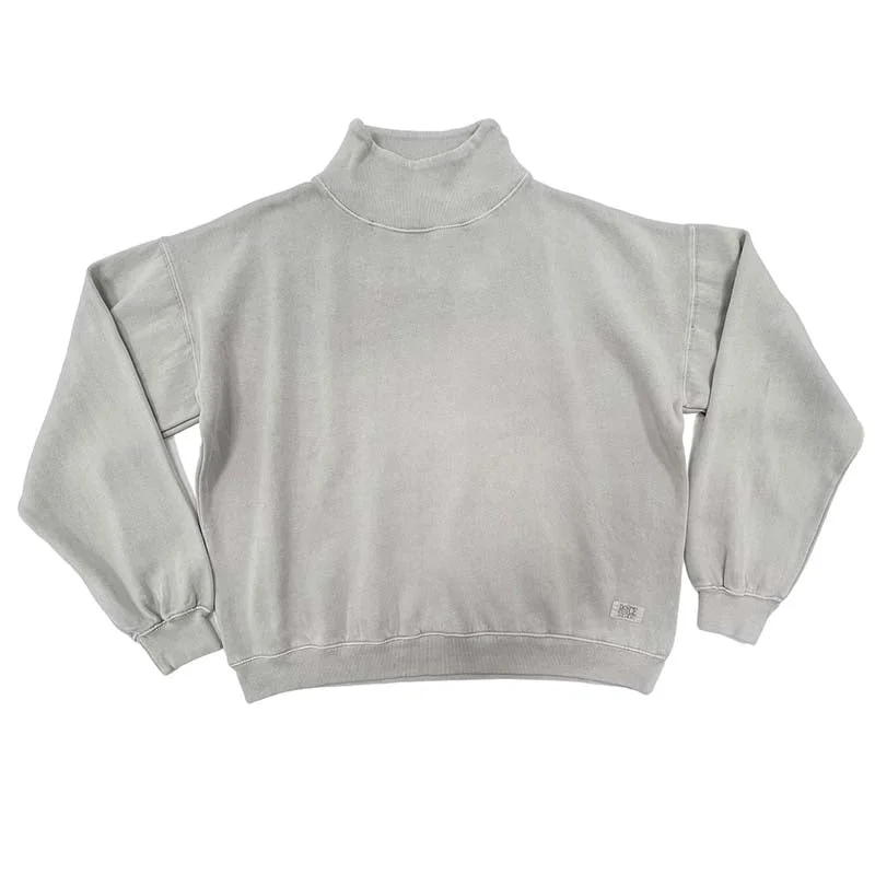 Riley Mock Crewneck Sweatshirt Hoodie Crop Top Short Trendy