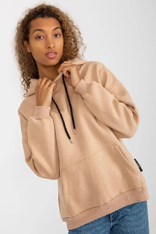 Sweatshirt Rue Paris Hoodie with Stripes Bold Sporty