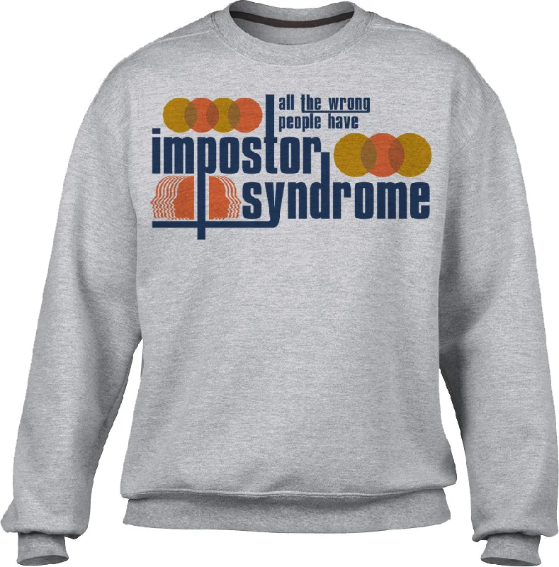 Unisex All The Wrong People Have Impostor Syndrome Sweatshirt Hoodie with Raglan Sleeves Sporty Comfortable Unisex All The Wrong People Have Impostor Syndrome Sweatshirt Hoodie with Raglan Sleeves Sporty Comfortable