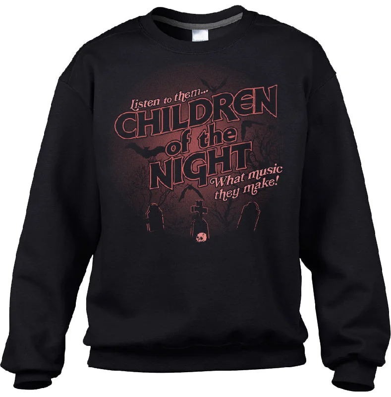 Unisex Children of the Night Sweatshirt Hoodie with Elastic Waist Stretchable Comfortable Unisex Children of the Night Sweatshirt Hoodie with Elastic Waist Stretchable Comfortable