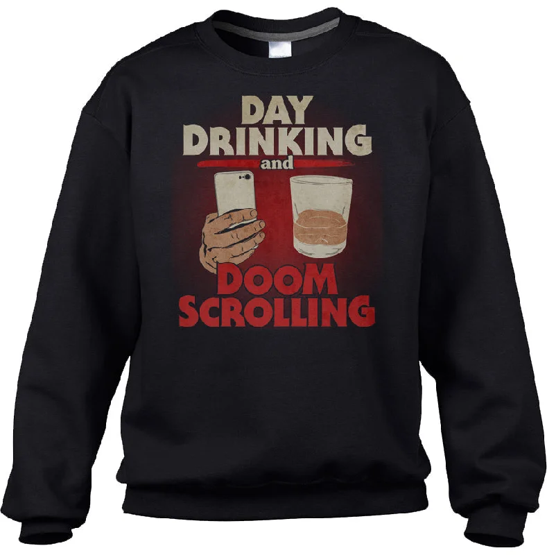 Unisex Day Drinking and Doom Scrolling Sweatshirt Hoodie with Pattern Geometric Abstract Unisex Day Drinking and Doom Scrolling Sweatshirt Hoodie with Pattern Geometric Abstract