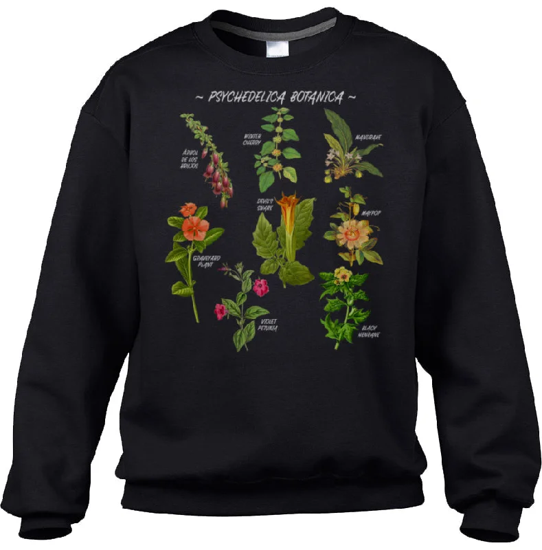 Unisex Psychedelica Botanica Sweatshirt Hoodie with Belted Waist Structured Tailored Unisex Psychedelica Botanica Sweatshirt Hoodie with Belted Waist Structured Tailored