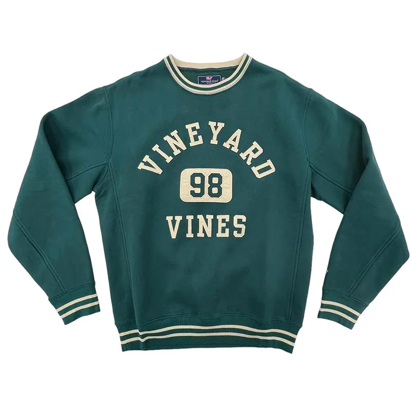 Graphic Crewneck Sweatshirt Hoodie with Patch Decorative Personalized