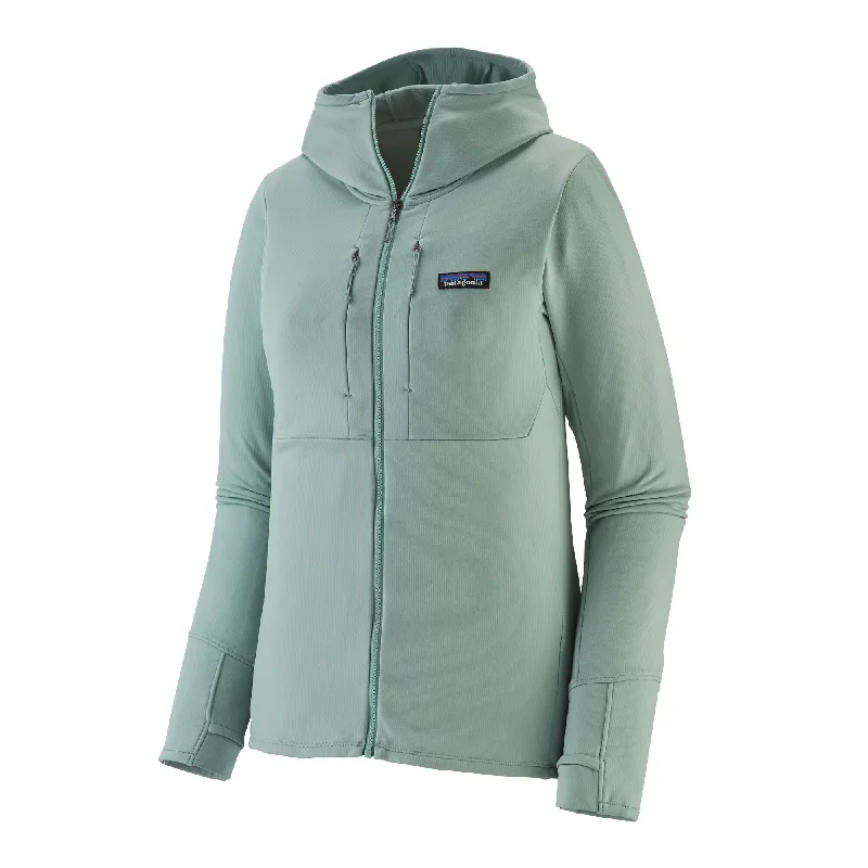 Women's R1® Thermal Full-Zip Hoody Hoodie with Hem Embroidery Detailed Premium